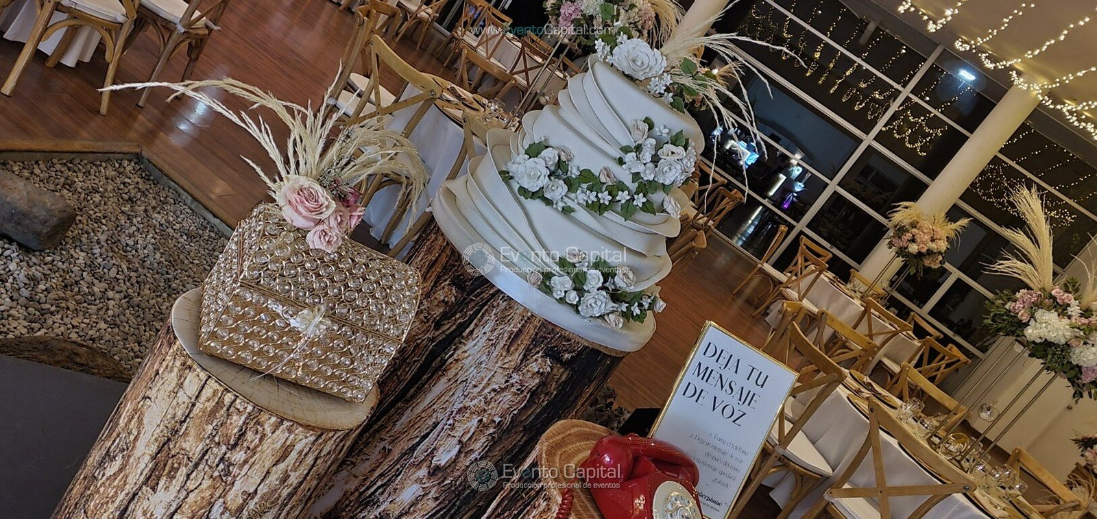 Decoracion Boda Sillas Crossback Centros De Mesa Torta Ponque (3)