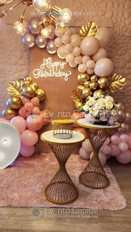 Decoracion Feliz Cumpleaños Fiesta De Cumpleaños Stand Tematico Arco De Globos (1)