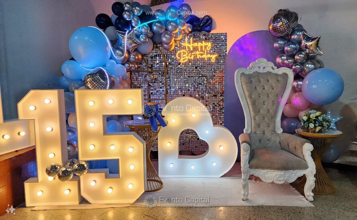 Letras Luminosas Quince Años Pista Luz Led Numeros Luminosos Sonido Pantallas (6)