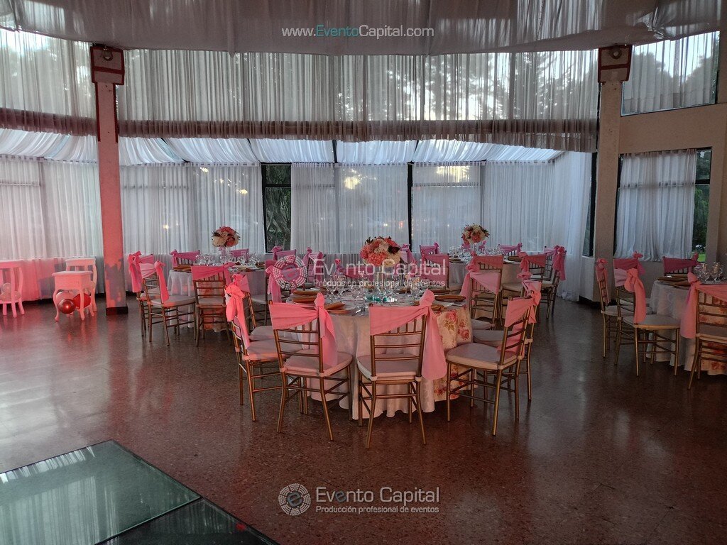 Quince Años Letras Luminosas Pista Led Pista De Baile Rosado Silla Tiffany Dorada Servilleta Dorada (5)